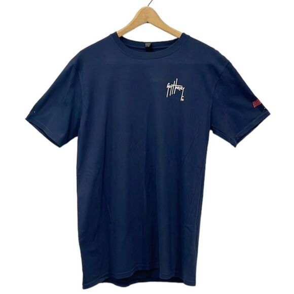 Guy Harvey Tops - Anvil Guy Harvey T Shirt Short Sleeve NASCAR Nashville Women’s M Blue
